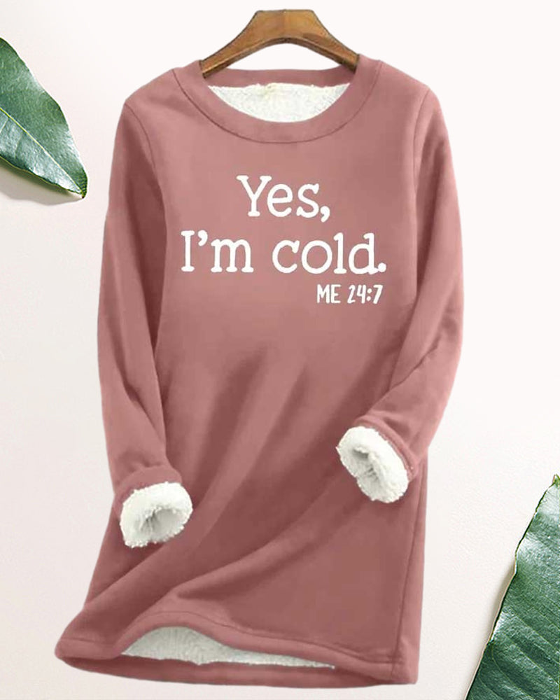 Sweatshirt med engelskt tryck