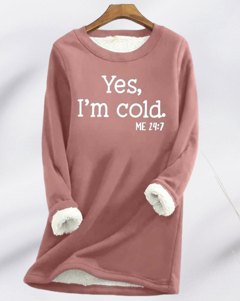 Sweatshirt med engelskt tryck