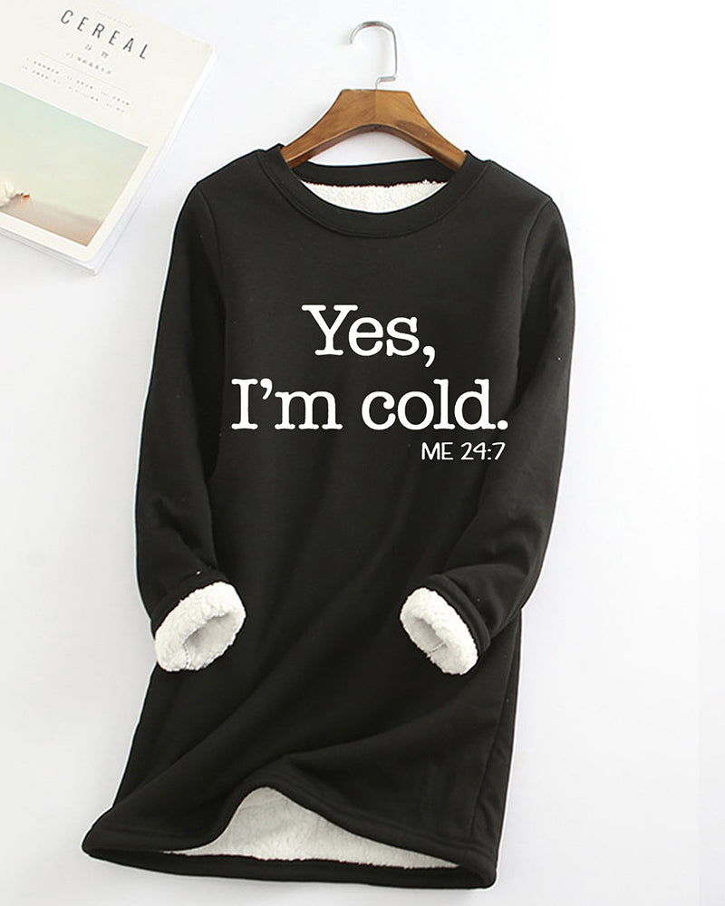 Sweatshirt med engelskt tryck