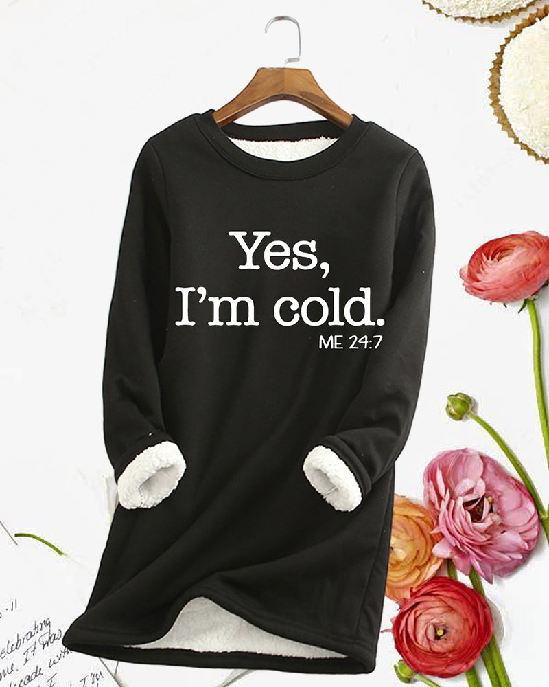 Sweatshirt med engelskt tryck