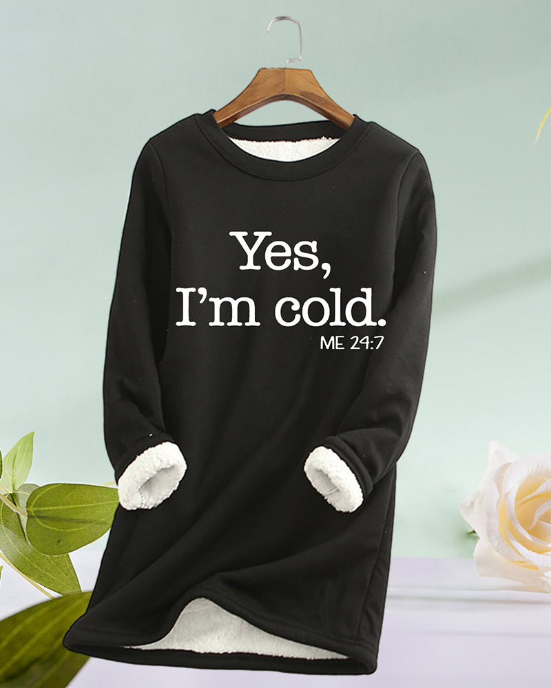 Sweatshirt med engelskt tryck