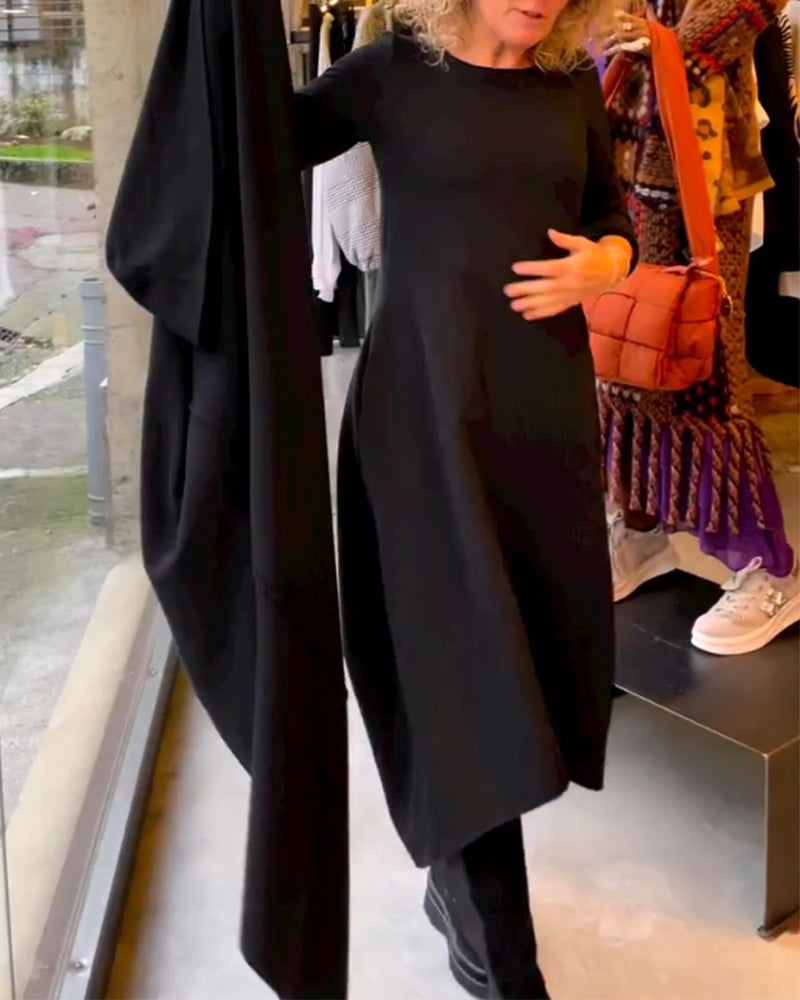 Elegant enfärgad klänning