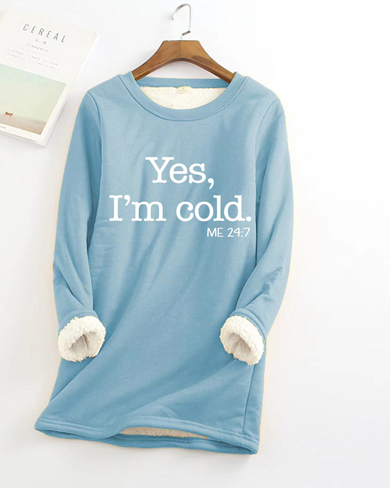 Sweatshirt med engelskt tryck