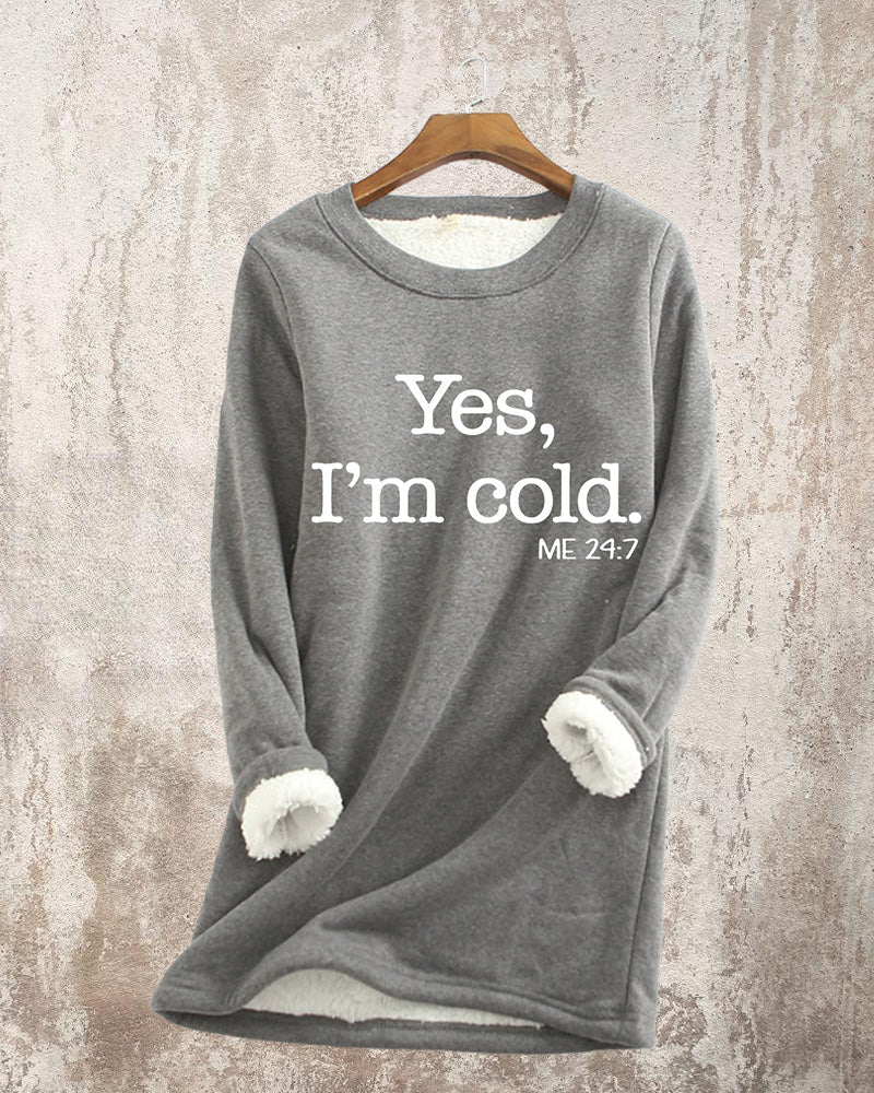 Sweatshirt med engelskt tryck