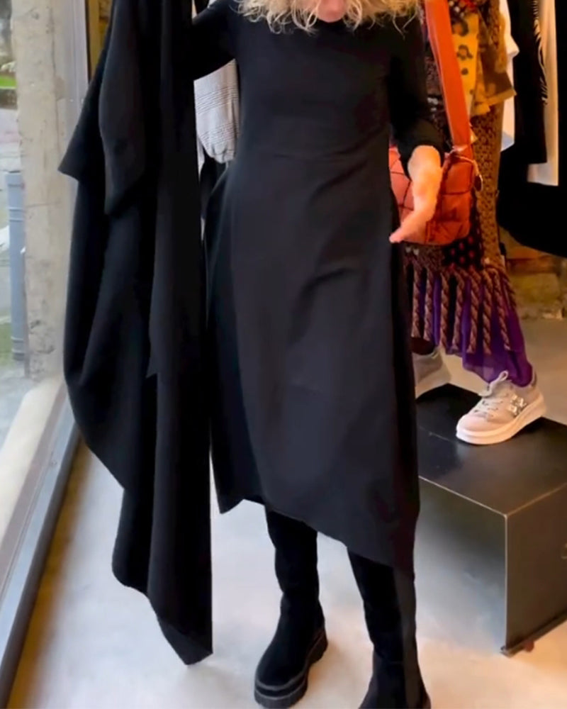 Elegant enfärgad klänning