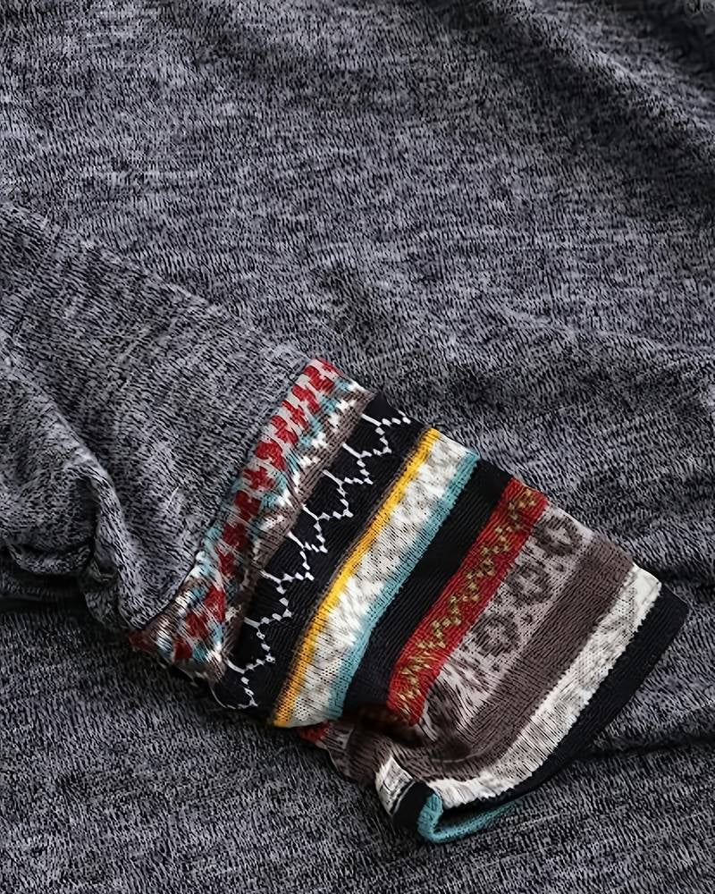 Kontrastfärgad Avslappnad hoodie