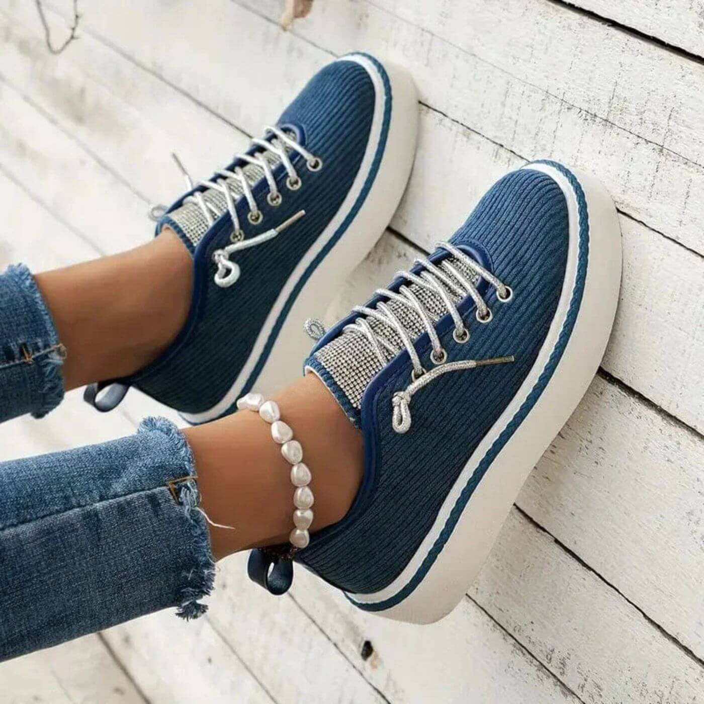 Ane™ - Stilsäkra Ortopediska Sneakers i Kordflod