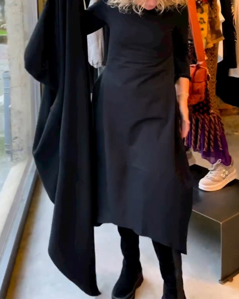 Elegant enfärgad klänning