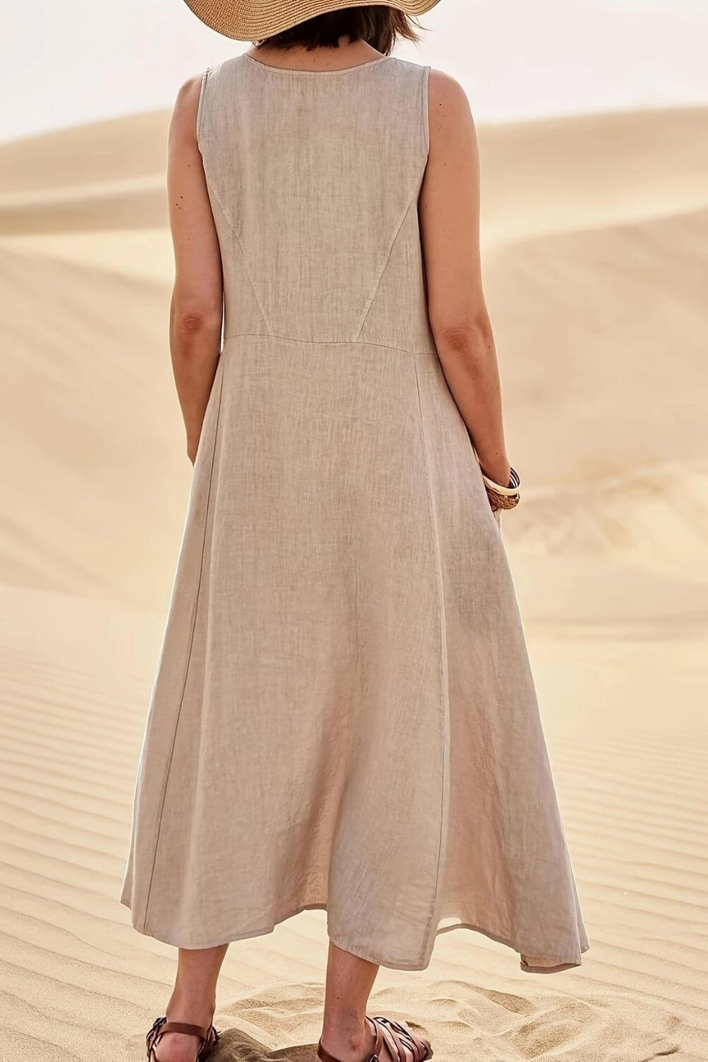 Alina™ - Elegant Ärmlös Sommarklänning