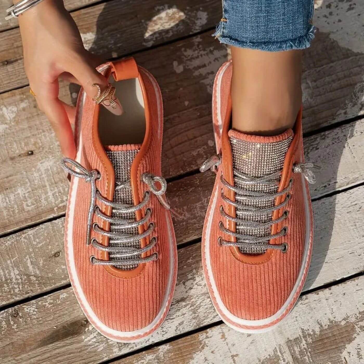 Ane™ - Stilsäkra Ortopediska Sneakers i Kordflod