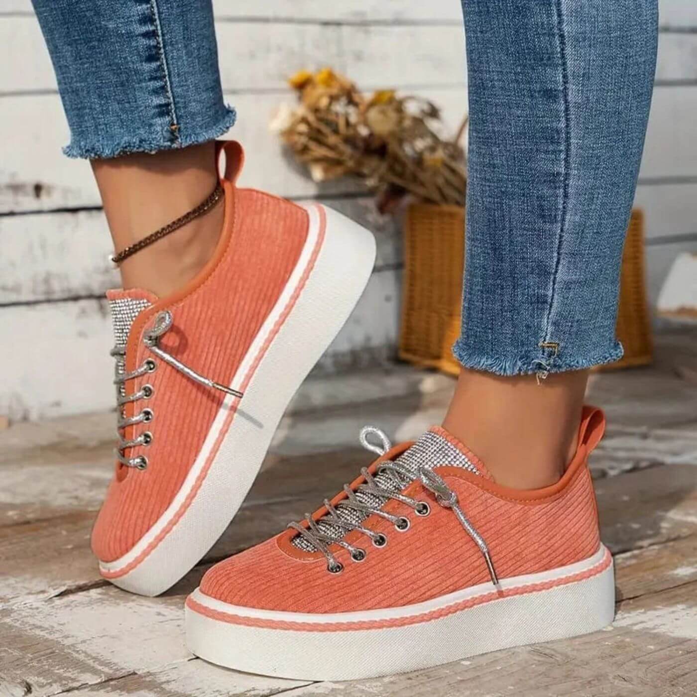 Ane™ - Stilsäkra Ortopediska Sneakers i Kordflod