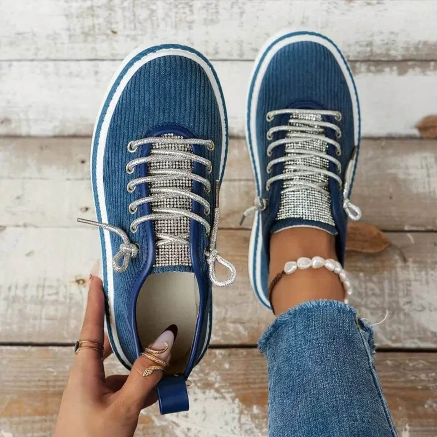Ane™ - Stilsäkra Ortopediska Sneakers i Kordflod