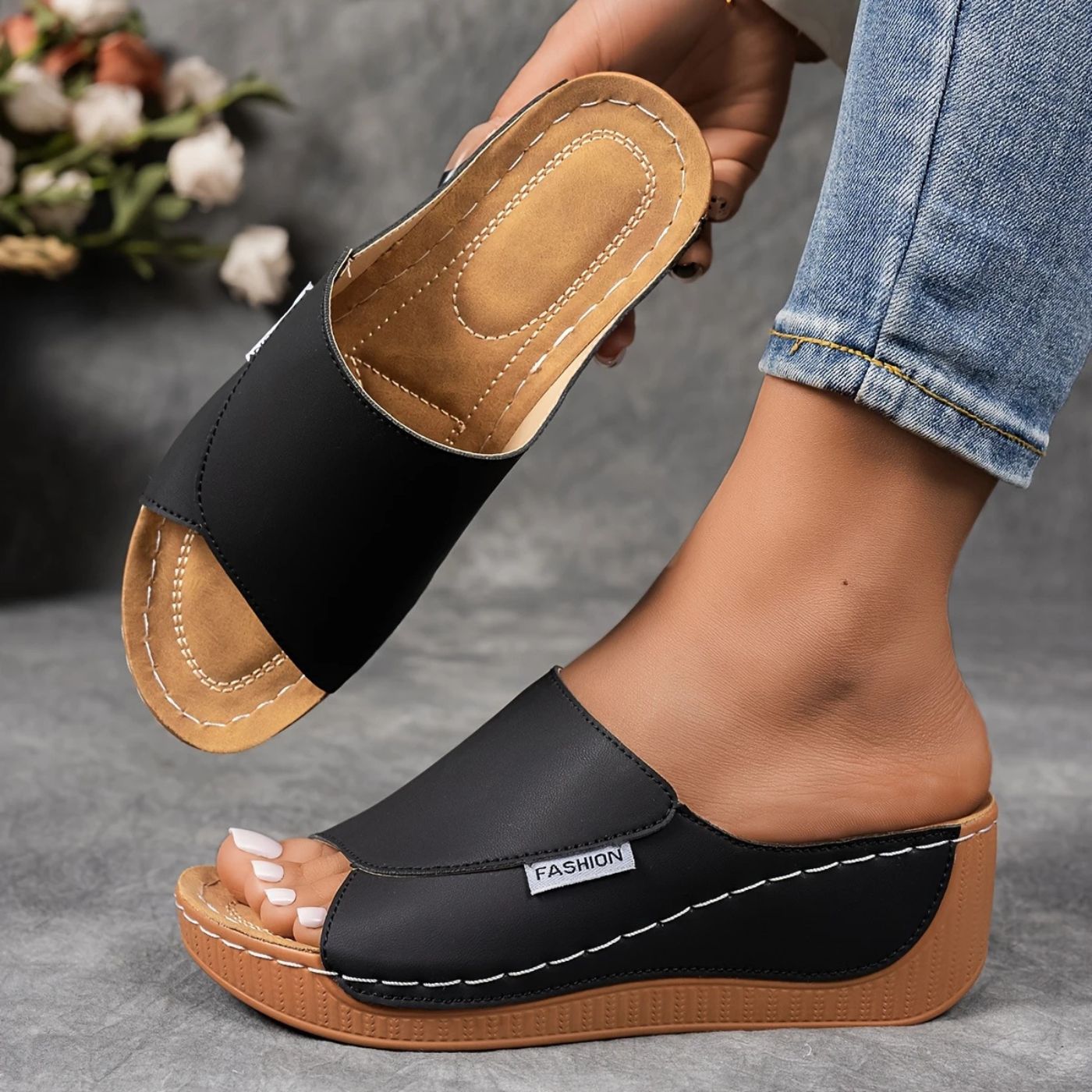 Anine™ – Bekväma Ergonomiska Smärtlindrande Sandaler
