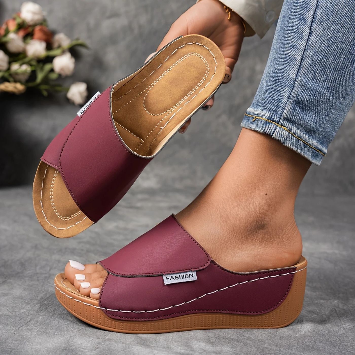 Anine™ – Bekväma Ergonomiska Smärtlindrande Sandaler