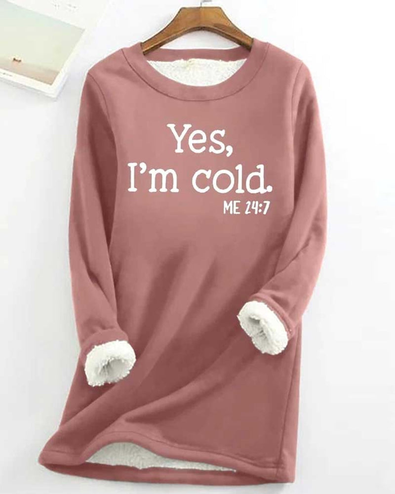 Sweatshirt med engelskt tryck