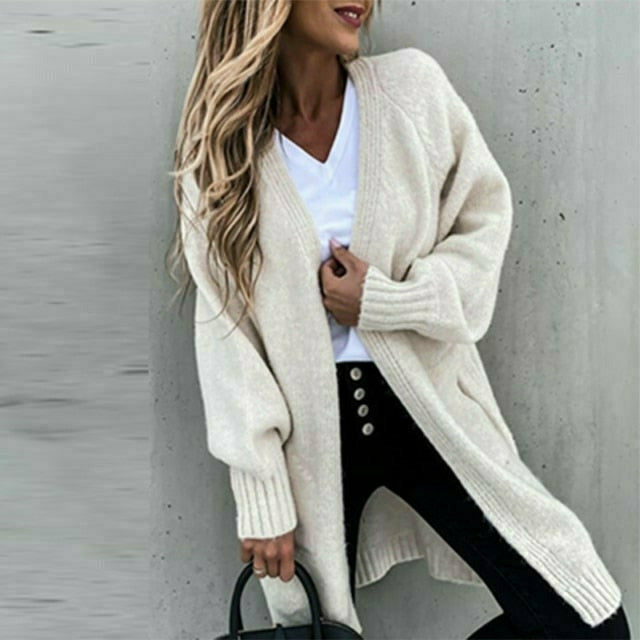 Enfärgad Casual Cardigan