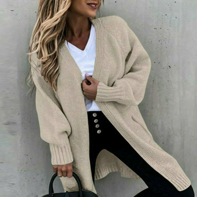 Enfärgad Casual Cardigan